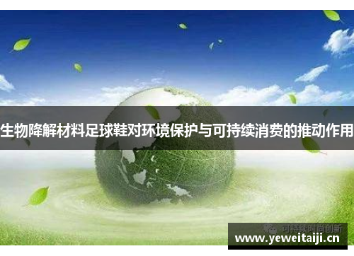 生物降解材料足球鞋对环境保护与可持续消费的推动作用